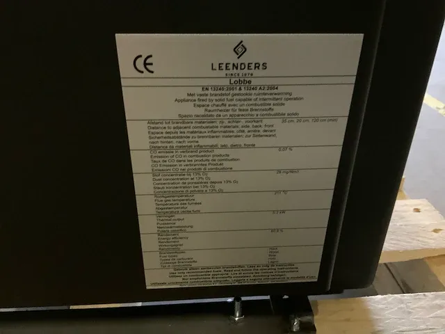 Leenders lobbe houtkachel - afbeelding 7 van  7