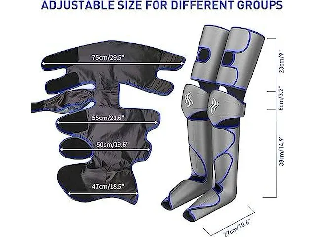 Leg massager pressotherapy - afbeelding 3 van  5