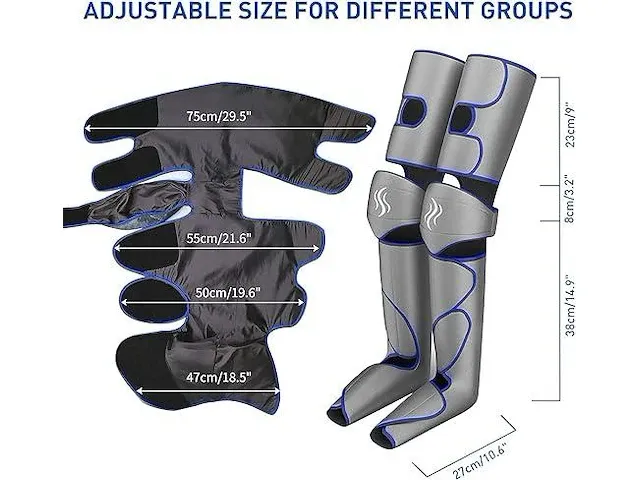 Leg massager pressotherapy - afbeelding 3 van  4