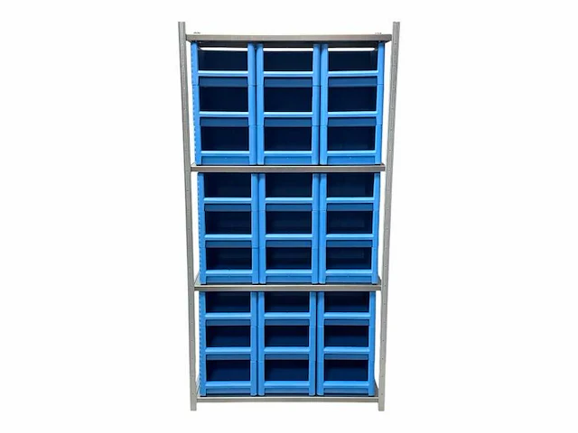 Legbordstelling incl 27 magazijnbakken. - afbeelding 2 van  4
