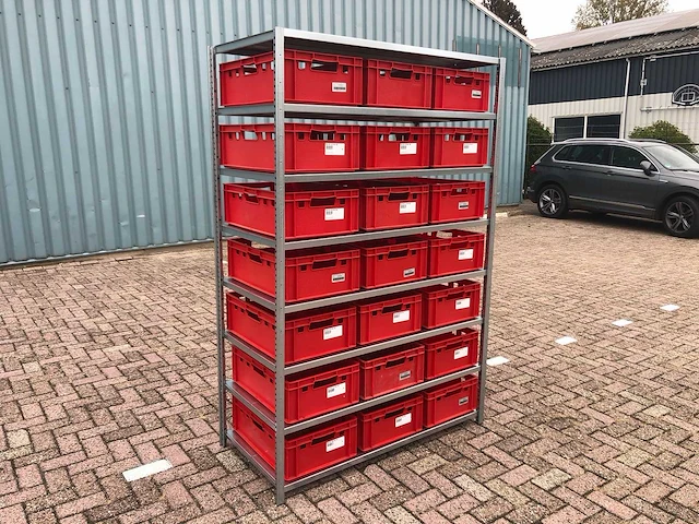 Legbordstelling incl kisten/bakken 600x400x220mm - afbeelding 1 van  7