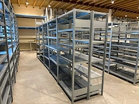 Legbordstellingen 2000 x 1000 x 400mm (hxbxd) 30 meter lang. - afbeelding 3 van  6