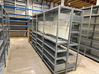 Legbordstellingen 2000 x 1000 x 400mm (hxbxd) 30 meter lang. - afbeelding 6 van  6
