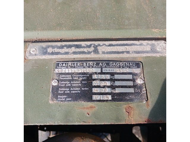 Leger voertuig unimog met opbouw, mercedes, 404 - afbeelding 44 van  53