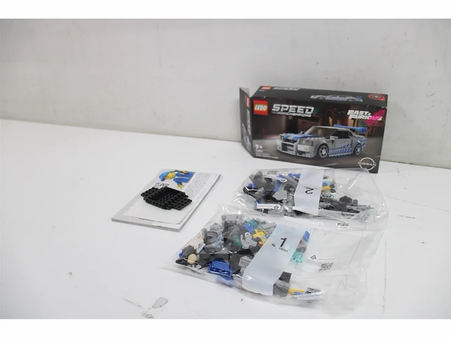 Lego 2 fast 2 furious - nissan skyline gt-r (r34) - afbeelding 3 van  4