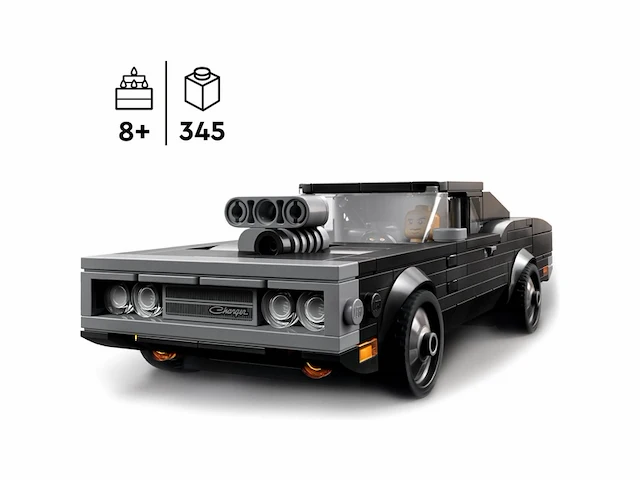 Lego 76912 speed champions fast & furious 1970 dodge charger r/t met dominic toretto minifiguur - afbeelding 4 van  6