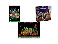 Lego icons wilde bloemen boeket bouwset voor volwassenen, botanical collection - 10313 + lego technic ruimtevoertuig lt78 - 42178 + lego icons miniplantjes - botanical collection - 10329 - afbeelding 1 van  2