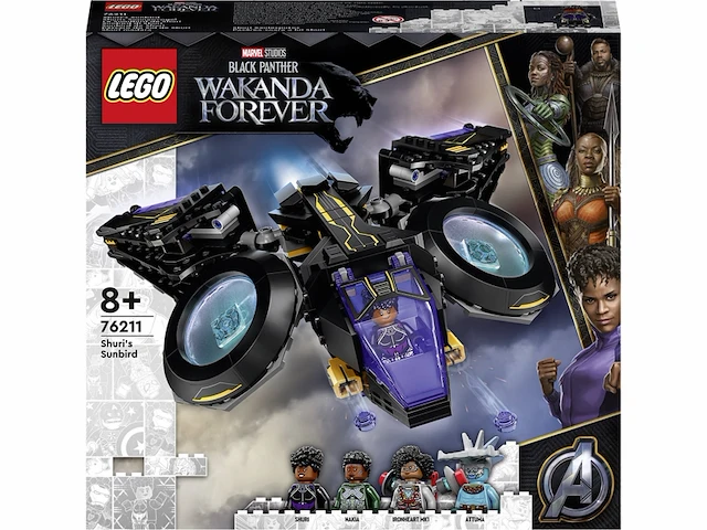Lego marvel zwart panther shuri's sunbird 76211 - afbeelding 2 van  6