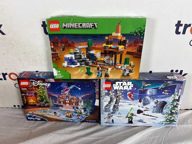 Lego star wars™ adventskalender 2024 - 75395 + lego disney adventskalender 2024 - 43253 + lego minecraft® de woestenijmijnschacht 21263 - afbeelding 2 van  2