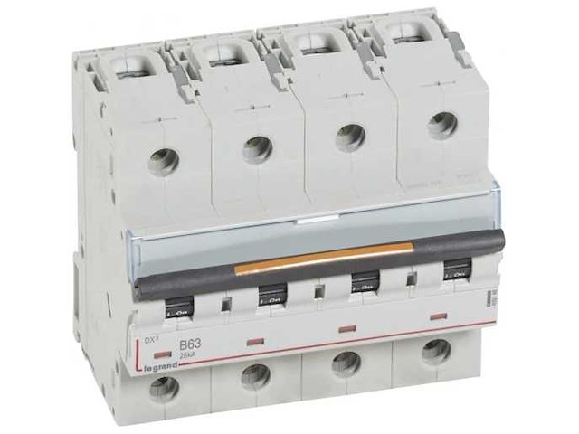 Legrand 6te 409748 installatieautomaat nul b63 b karakteristiek 63a 4p - afbeelding 1 van  2