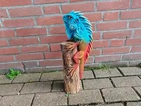 Leguaan op stronk - afbeelding 1 van  4