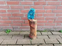 Leguaan op stronk - afbeelding 4 van  4