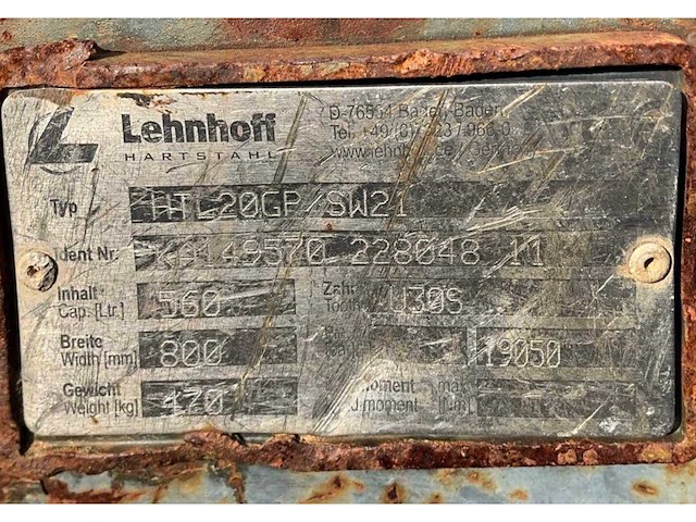 Lehnhoff htl20gp dieplepelbak - afbeelding 8 van  8