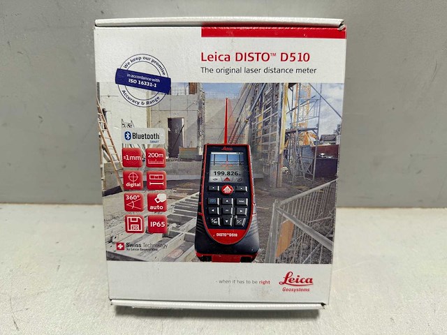 Leica disto d510 bt afstandsmeter in tas - bluetooth - 200m - afbeelding 2 van  2