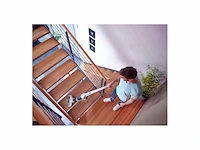 Leifheit rotaro powervac steelstofzuiger zwart, blauw, wit - afbeelding 4 van  6