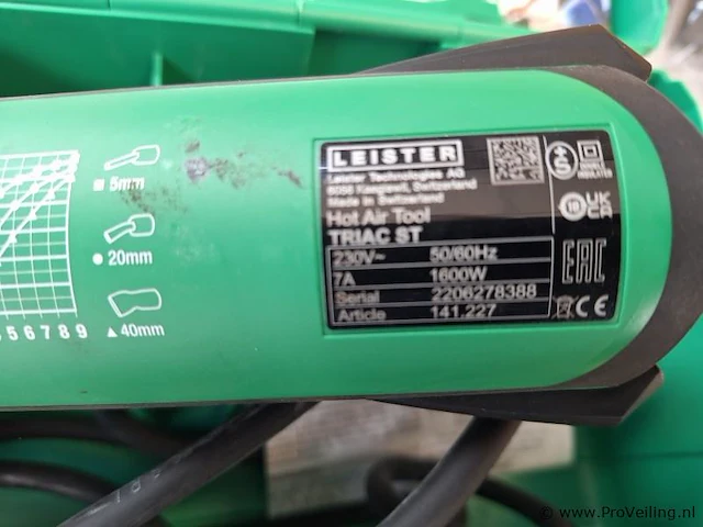 Leister hot air tool triac st in kist - afbeelding 4 van  4