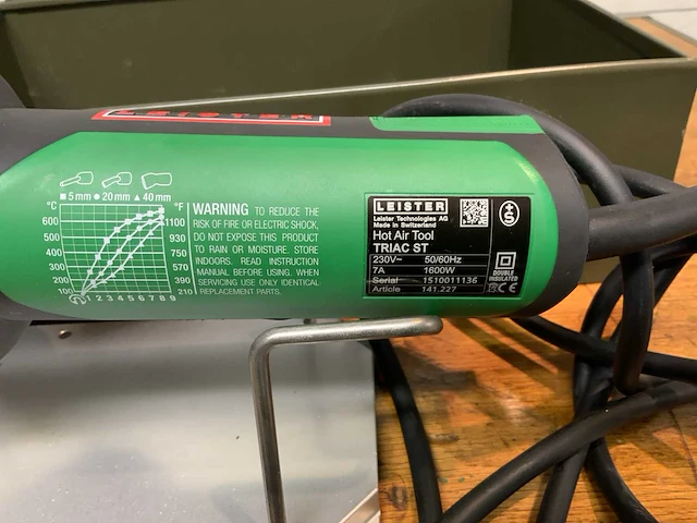 Leister triac st heteluchtpistool kunststof lasapparaat - afbeelding 5 van  10