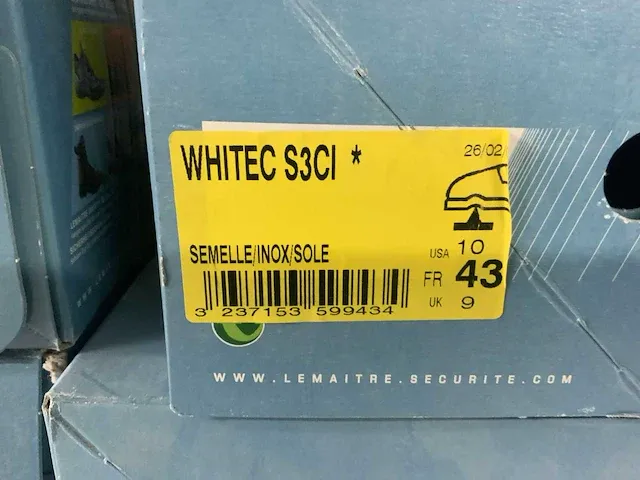 Lemaitre white werkschoenen (6x) - afbeelding 4 van  5