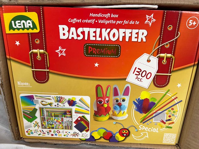 Lena knutselset premium junior 38 cm karton groen 1300-delig - afbeelding 2 van  2