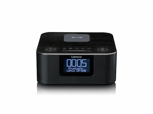 Lenco cr650 dab+ wekkerradio, met dab+ en fm zwart - afbeelding 4 van  5