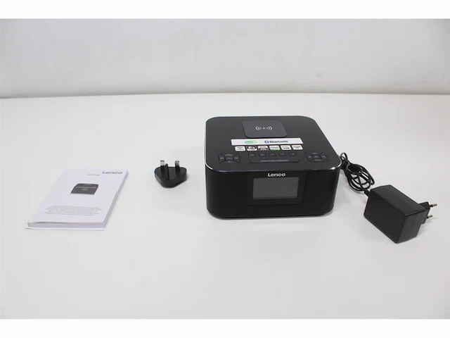 Lenco cr650bk wekkerradio met dab/fm bluetooth draadloos opladen zwart - afbeelding 4 van  4