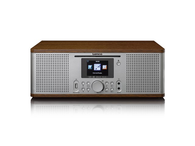 Lenco dir-270wd radio internet radio dab+ en mp3 speler hout - afbeelding 1 van  4