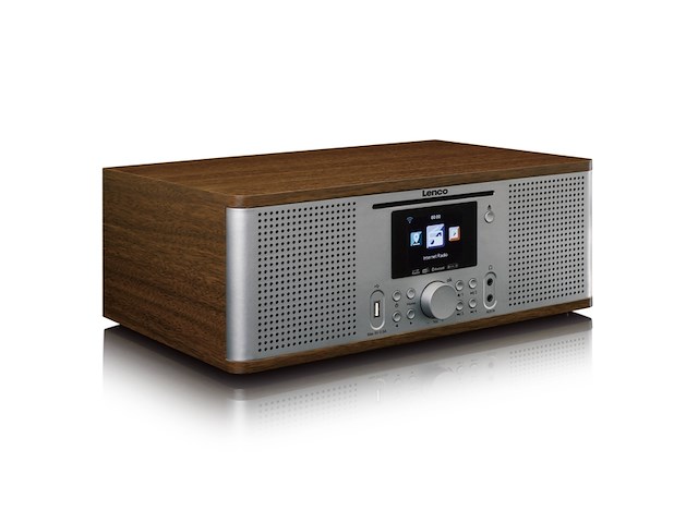 Lenco dir-270wd radio internet radio dab+ en mp3 speler hout - afbeelding 2 van  4