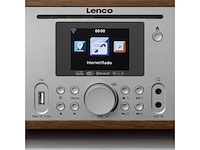 Lenco dir270wd radio internet radio dab+ en mp3 speler hout - afbeelding 4 van  4