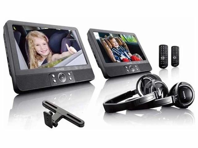 Lenco dvp-939 - 2x9" portable dvd speler - afbeelding 1 van  2