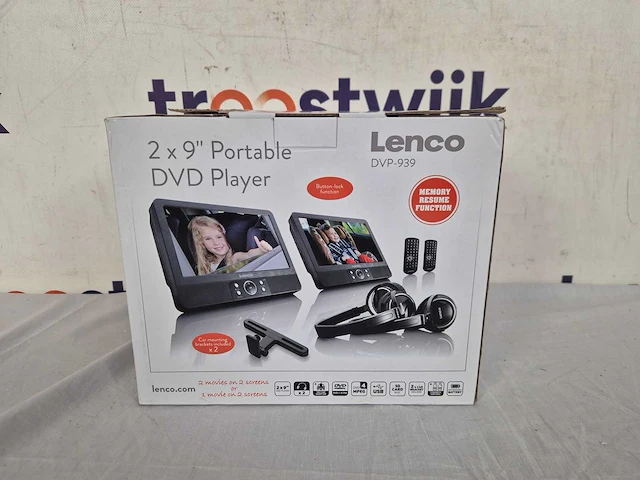 Lenco dvp-939 - 2x9" portable dvd speler - afbeelding 2 van  2