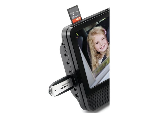 Lenco dvp-939 2x9" portable dvd speler met usbsd ingebouwde batterij zwart - afbeelding 3 van  5