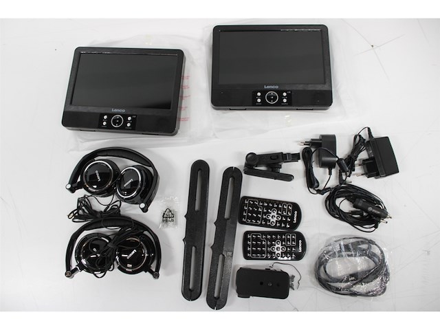 Lenco dvp-939 2x9" portable dvd speler met usbsd ingebouwde batterij zwart - afbeelding 5 van  5