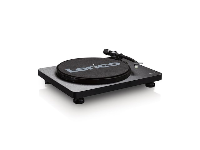 Lenco houten platenspeler met mmc cartridge en pc codering zwart l30bk - afbeelding 1 van  4