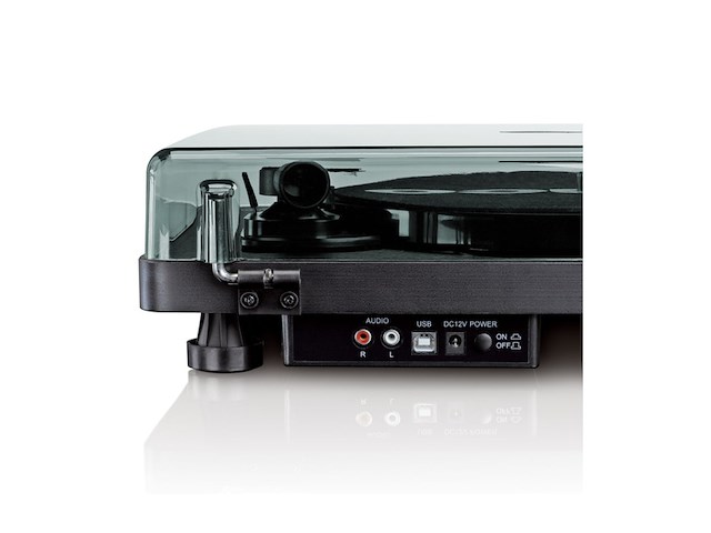 Lenco houten platenspeler met mmc cartridge en pc codering zwart l30bk - afbeelding 2 van  4