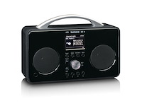 Lenco internet dab+/fm radio met bluetoothafstandsbediening en oplaadbare batterij zwart-zilver - afbeelding 2 van  5