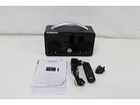 Lenco internet dab+/fm radio met bluetoothafstandsbediening en oplaadbare batterij zwart-zilver - afbeelding 5 van  5