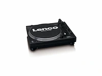 Lenco l3818 draaitafel met directe aandrijving met pitch control 33 en 45 rpm zwart - afbeelding 1 van  2