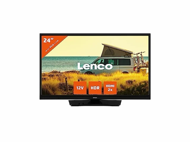 Lenco led2423bk 24 led televisie met 12v adapter zwart - afbeelding 1 van  3