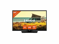 Lenco led2423bk 24 led televisie met 12v adapter zwart - afbeelding 1 van  3