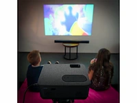 Lenco lpj-700bkgy lcd projector met bluetooth zwart - afbeelding 3 van  5