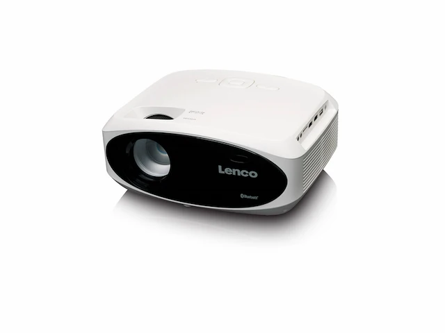 Lenco lpj-900wh full hd beamer, helder en scherp met 250 lumens, 510cm projectie wit - afbeelding 2 van  5