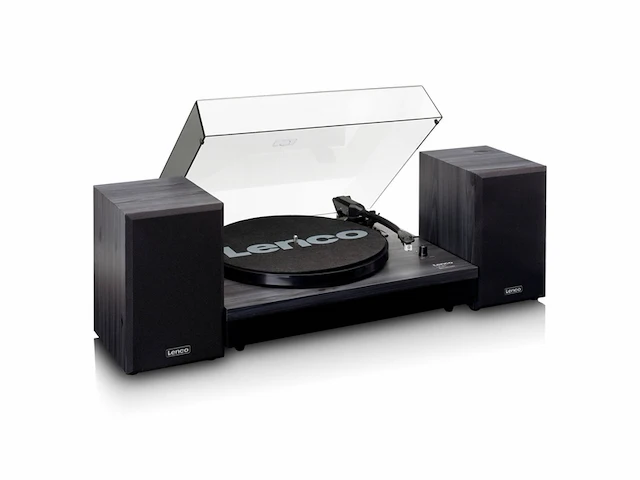 Lenco ls-301bk platenspeler incl twee externe speakers zwart - afbeelding 4 van  6