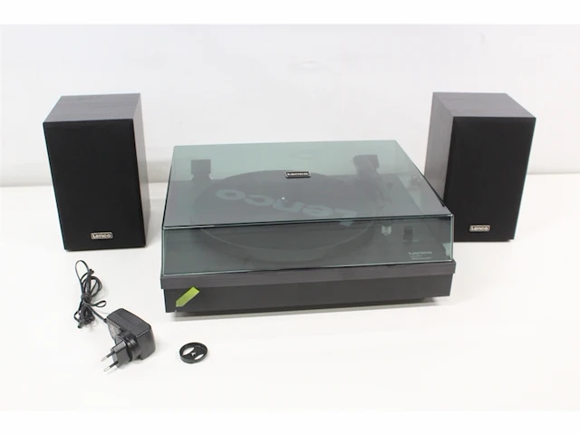 Lenco ls-301bk platenspeler incl twee externe speakers zwart - afbeelding 5 van  6