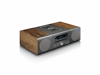 Lenco mc-175si home audio-microsysteem 40 w zilver, hout - afbeelding 2 van  5