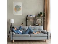 Lenco mc-175si home audio-microsysteem 40 w zilver, hout - afbeelding 4 van  5