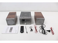 Lenco mc-175si home audio systeem home audio-microsysteem 40 w zilver, hout - afbeelding 5 van  5