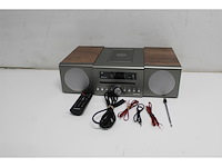 Lenco mc-175si home audio systeem home audio-microsysteem 40 w zilver, hout - afbeelding 3 van  3