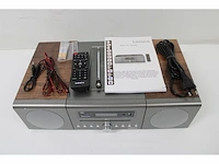 Lenco mc175si home audio systeem home audiomicrosysteem 40 w zilver/hout - afbeelding 5 van  5