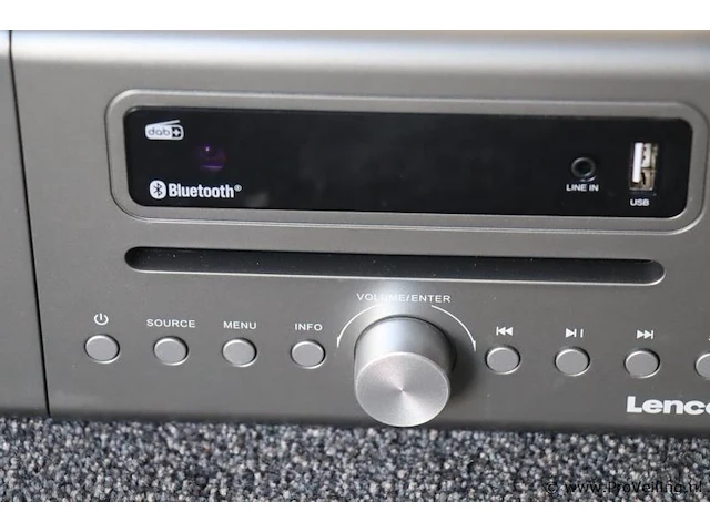 Lenco micro systeem met dab+/fm radio, cd-speler, usb en bluetooth - afbeelding 2 van  6