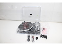 Lenco platenspeler met bluetooth metalen draaiplateau toonarm en contragewicht lenco expertise lijn lbt215bk piano black - afbeelding 2 van  3